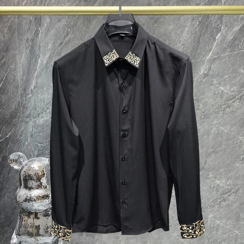 Midnight Gold Statement Shirt