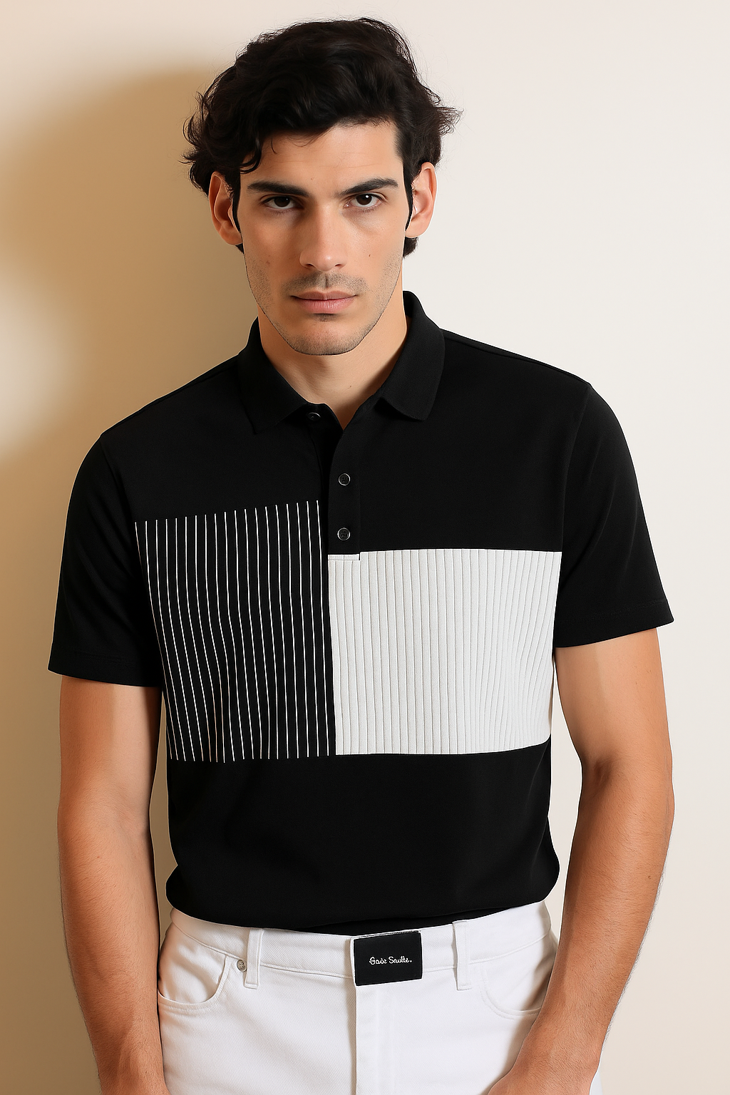 Patchy Striped Tees For Men