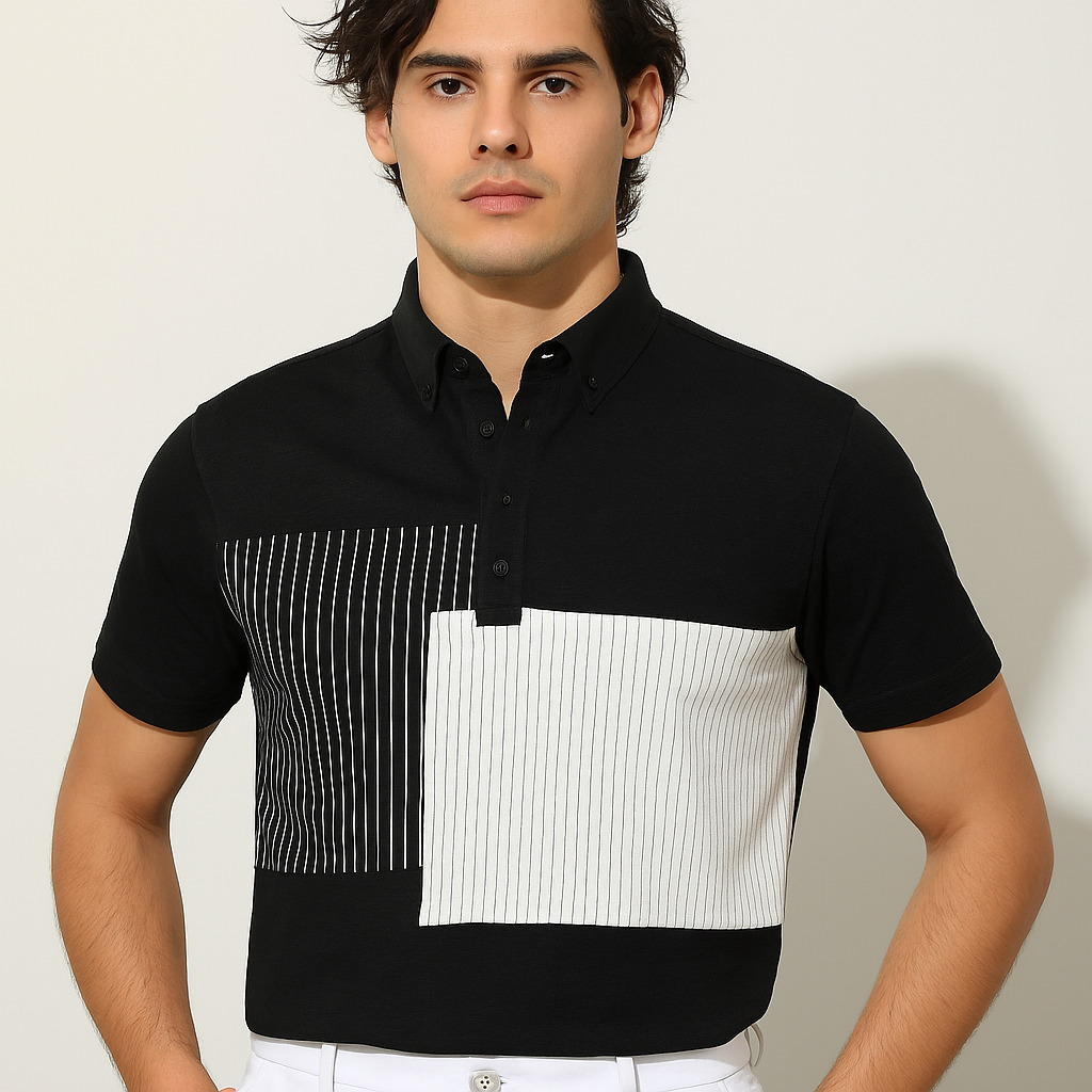 Patchy Striped Tees For Men