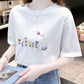 Bloom Button Embroidered Tee