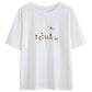 Bloom Button Embroidered Tee