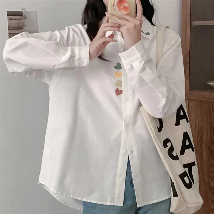 Colorful Heart Embroidery – Soft & Stylish