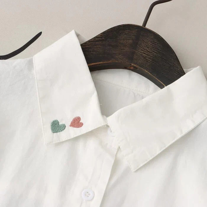 Colorful Heart Embroidery – Soft & Stylish