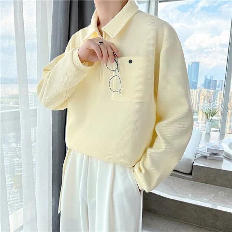 Chill Vibes Collar Polo T-Shirt