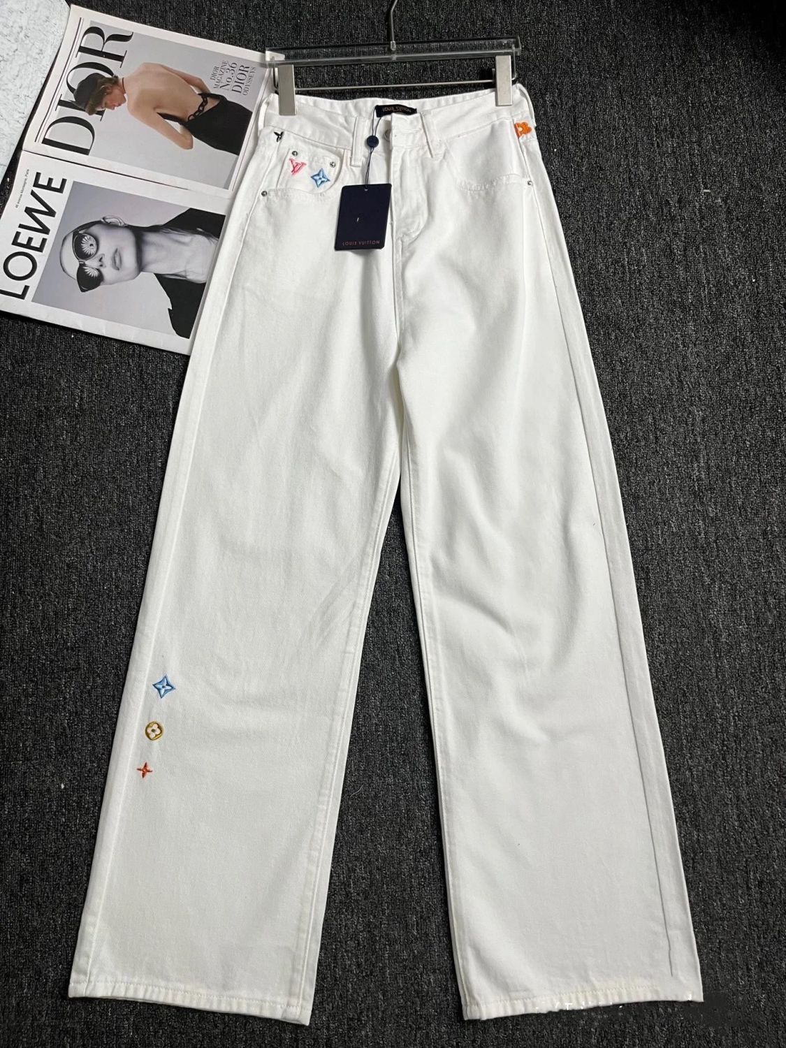 White with Minimal Embroidery 🤍