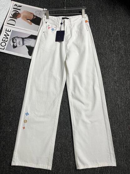 White with Minimal Embroidery 🤍